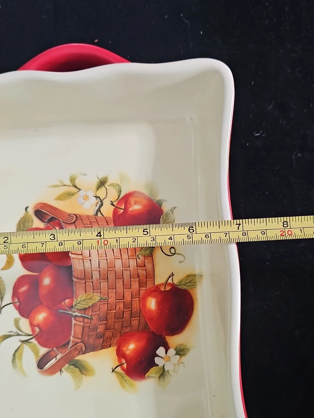 Ceremic Red Apple Baking Dish